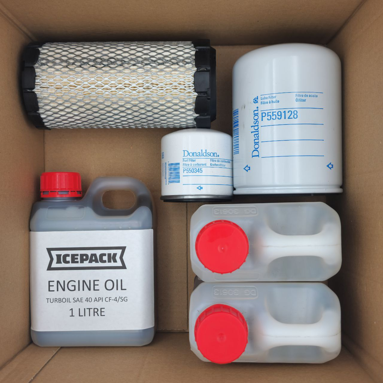Icepack ES 1000 Hour Service Kit - Includes 3L Oil, Oil Filter, Fuel Filter & Air Filter