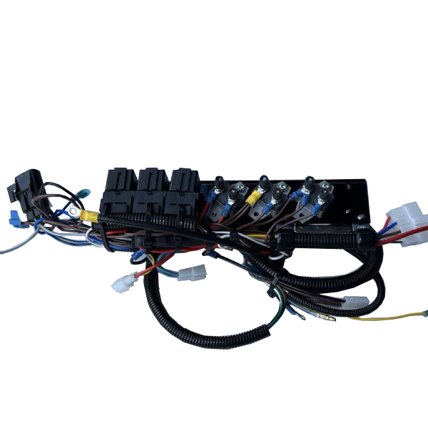 Electronic Harness suit 2000-S - Relay block, 4 relays, ct breaker, aux 24V regulator, bracket